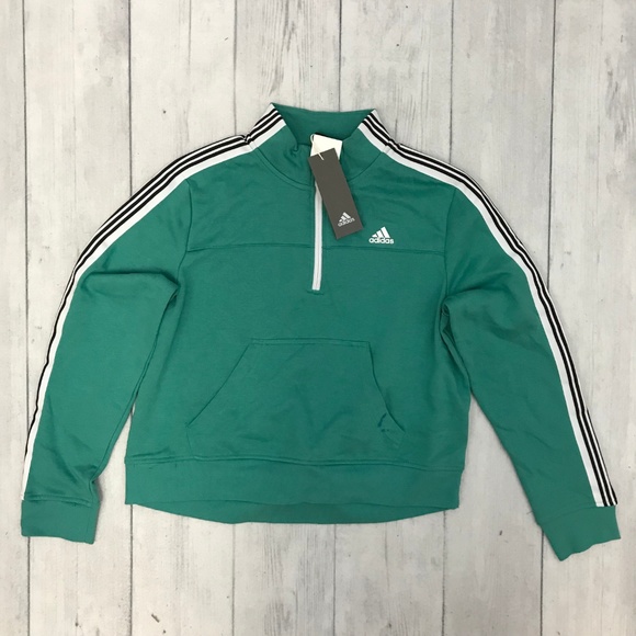 adidas triple stripe pullover